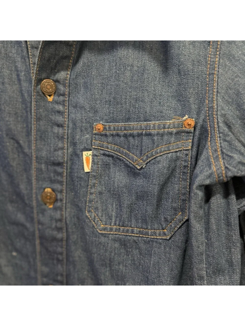 Vintage Levi’s Fresh Produce Denim Harrington Bomber Jacket Size Mens Medium